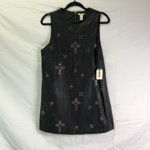 Forever 21 leather cross dress
